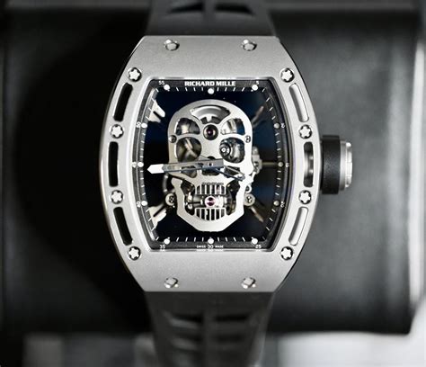 richard mille 052 tourbillon skull|richard mille rm052 titanium skull.